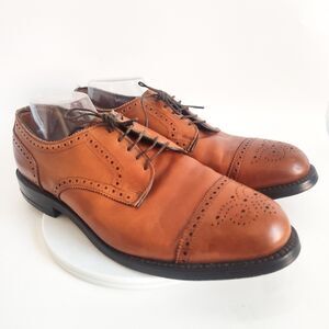Allen Edmonds Oxfords Brogue Mens 11 EEE Lexington Leather Sole USA Brown Walnut